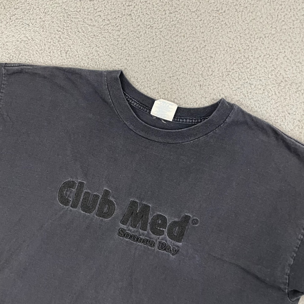 VTG Club Med Boutique Shirt Men XL Black Sonora Bay Short Sleeve‎ Tee - Picture 2 of 8